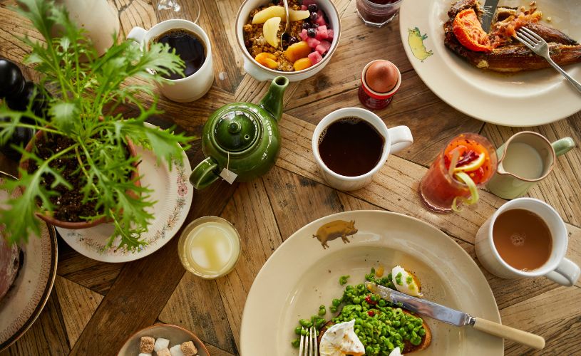 Breakfast at The PIG-near Bath Kitchen Garden Restaurant